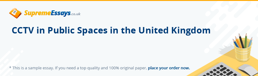 CCTV in Public Spaces in the United Kingdom