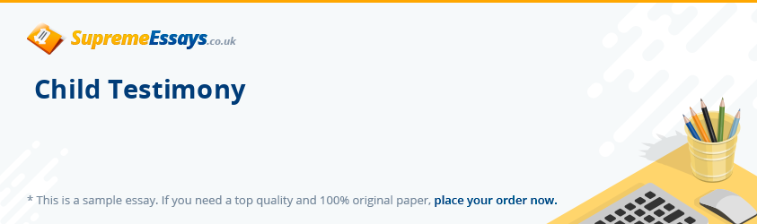 Child Testimony