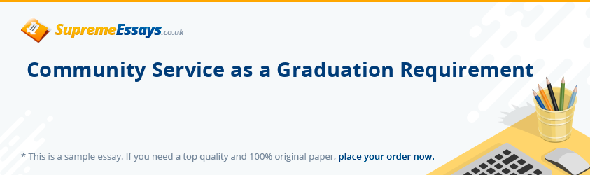 Community Service as a Graduation Requirement