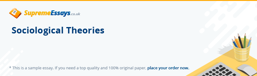 Sociological Theories